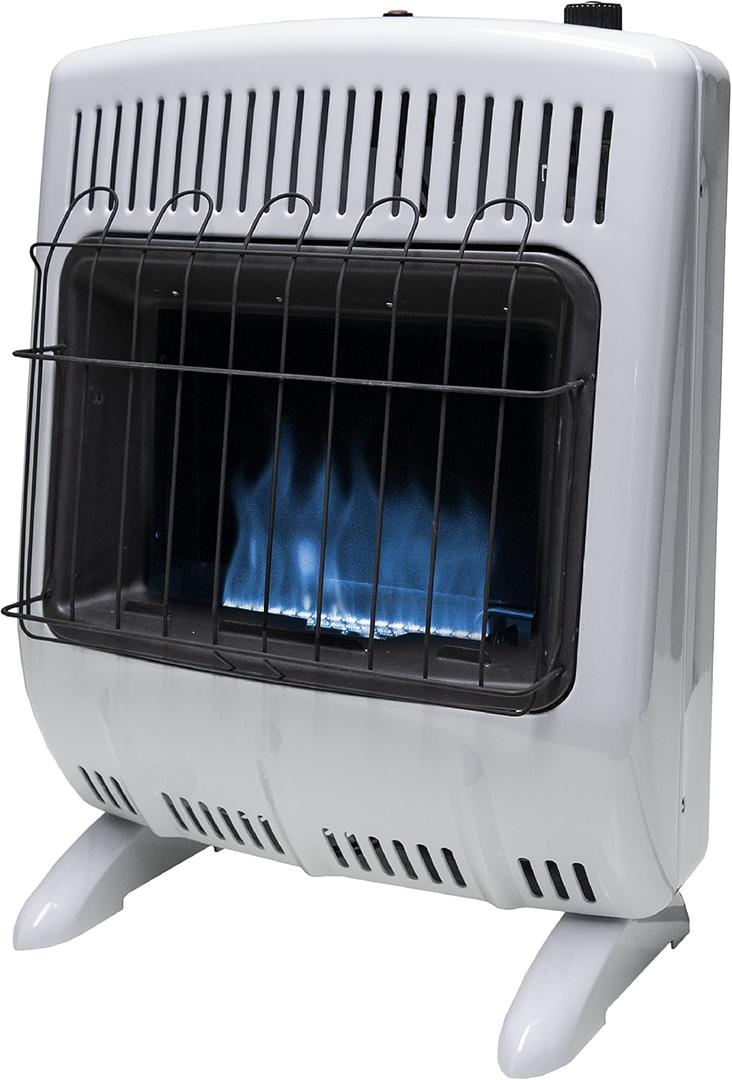 Mr. Heater MHVFBF20NGT 20,000 BTU Vent Free Blue Flame Natural Gas Heater & Supplemental Heat in Cold Rooms, Additions, Sun Rooms & Cabins - White