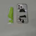 MOSNOVO Case for iPhone 13 Pro, [Buffertech 6.6ft Military-Grade Drop Protection] [Anti Peel Off Tech] Clear TPU Bumper Phone Case Cover Design - Hidden Black Cat