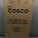 Cosco Shifter Folding Hand Truck/Cart - Heavy Duty Steel Frame, 300lbs Capacity, Black