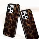 Jusy Compatible with MagSafe Brown Tortoise Shell Print Phone Case for iPhone 16 Pro, Amber Trendy Luxury Magnetic Soft TPU and Hard PC Protective Phone Cover for Women Girls - Tortoise Shell