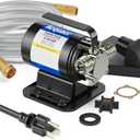 Acquaer Portable Electric Utility Water Transfer Pump 115V 1/10 HP with Suction Hose Kit, Low Suction Water Removal for Water Beds, Pools, Rain Barrel, Aquariums (115V AC Transfer Pump)