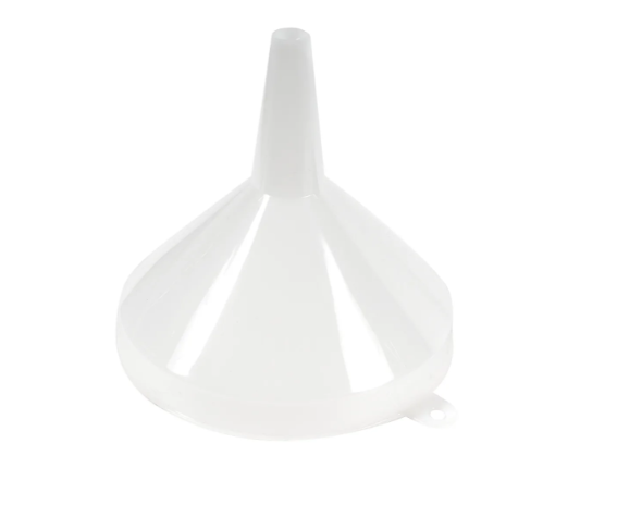 Winco PF-32 32 oz Funnel - Plastic, White