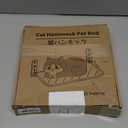 Sunhoo Cat Window Hammock Perch Cordless Perches Window Sill Seat Bed Foldable Stable Lounger Upgraded Suction Cup Easy Assembly Indoor Cats Kitty Shelf Hold Up to 55lbs (Grey, M)