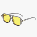 FEISEDY Vintage Square 70s Flat Aviator Sunglasses Women Men Classic Retro Stylish Frame UV400 Sunglasses B2622