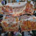 Breling 3 Pcs Fall Pumpkin Kitchen Curtains Valances and Tiers Set for Windows Pumpkins Maple Leaf Gnomes Thanksgiving Decor Short Curtain Set for Bedroom Window Treatment Decor Party Favor Supplies
