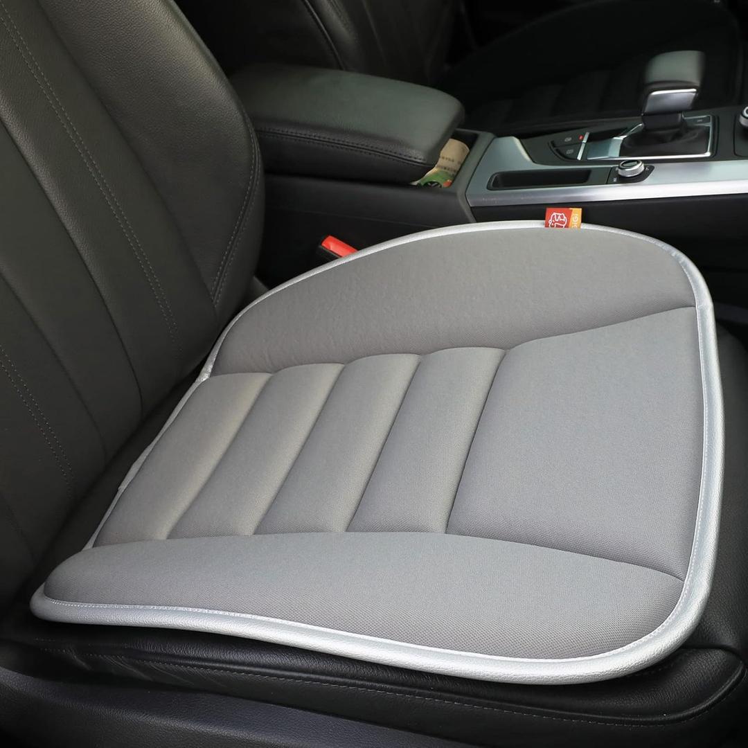 Car Seat Cushion Pad for Driving, Chair Cushion for Office/Truck with Memory Foam, Seat Cushion Comfortable and Durable, Gray (3 cm)