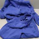 Flygo Womens Fleece 2 Piece Outfits Sweatsuit Crop Pullover Sweatshirt Joggers Pants Tracksuit Set. Size Large, Royal Blue