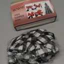 Christmas Checked Tree Topper,48x13 Inches Large Toppers Bow,Black and White Plaid Buffalo Decorative Bows for Christmas Decoration (Black and White Plaid)