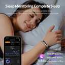 Smart Bracelet,Activity&Fitness Trackers,Touch Screen/Sleep Tracker/Heart Rate/Blood Oxygen,5ATM Waterproof,Multiple Sports Modes,Free App for iOS Android, Standard