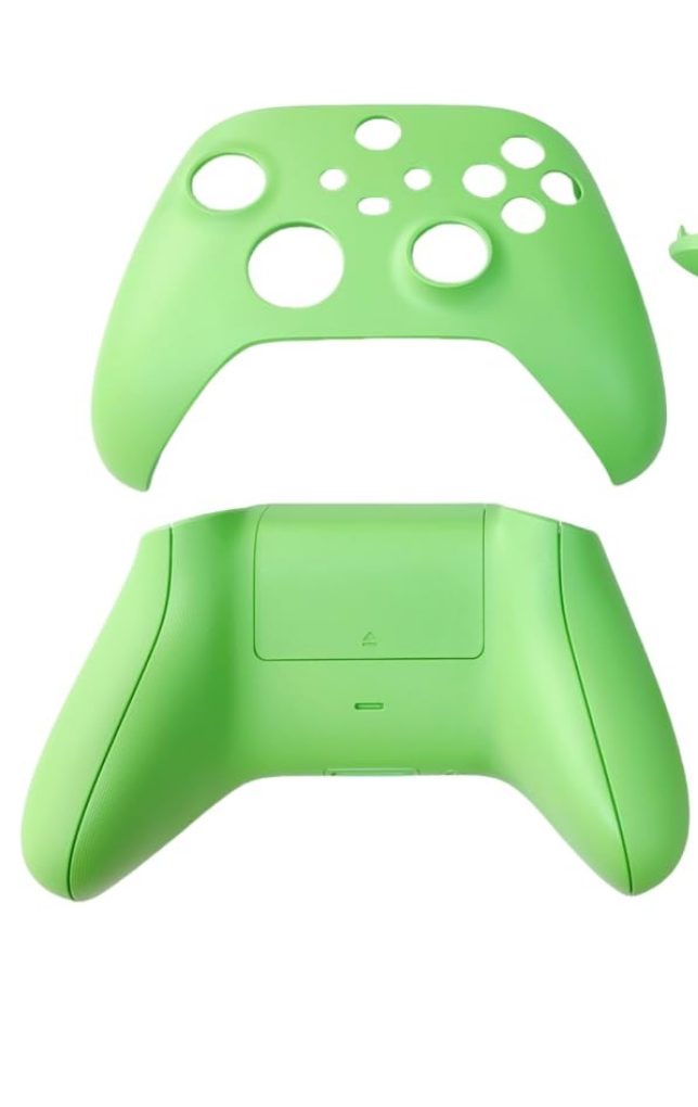Replacement Housing Shell Case for Xbox Series X/S Controller, Front Back Cover Faceplate LB RB Bumper D-pad Trigger Buttons Thumbsticks Accessories Kit (Green)