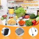 WICHEMI Commercial Vegetable & Fruit Chopper - Stainless Steel Dicer, Cutter for Onions, Potatoes, Peppers & Mushrooms (1/4")