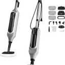 12 in 1 Steam Mop, Detachable Handheld Steam Cleaner for Home, 23FT Cord, for Hardwood Floor Cleaning, Tile, Carpet, Furniture, Clothes, Windows, Grey