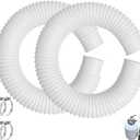 2 Pack 1-1/4 Inch Pool Pump Replacement Hose 16 Long For Above Ground Pools - Filter Pump Hose Bundled With Metal Clamps