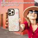 Compatible for iPhone 16 Pro Case Cute - Durable Shockproof 6.6 ft Drop Impact Phone Case - Black Funny Pink Spring Design for iPhone 16 Pro 6.3"