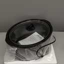 Crock-Pot Large 8-Quart Programmable Slow Cooker with Auto Warm Setting Black Stainless Steel