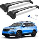 300lbs Roof Rack Cross Bars Compatible with Honda Pilot 2016-2022 with Flush Rails, Aluminum Crossbar with Lock for Rooftop Cargo Carrier Luggage Kayak Canoe Bike Snowboard