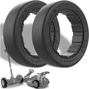 Felixstory 2pcs 10x2.75 Quick Release Tire Replacement for Ninebot by Segway S MAX/ Gokart PRO/ Gokart Kit(with Ninebot S Max), Go Kart Kit Refit Parts 10-2.75 Electric Gokart Bundle Rear Tires