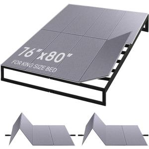 BlissBoard King Size Bunkie Board 76"x80", Sagging Mattress Support, 10mm Light and Thin, Quiet & Moisture-Resistant Bed Boards for Under Mattress, Fits Platform & Slatted Frames
