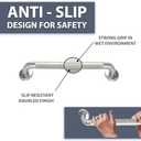 24” Grab Bars for Shower 1.5” Dia | ADA Handicap Grab Bars for Wall can Hold Up to 400 lbs | Anti-Slip Shower Grab Bars for Seniors, Made of 304 Stainless Steel
