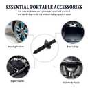 100PCS Car Nylon Universal Cable Tie Buckle with Pin & Button,Self-Locking Push Mount Zip Ties for Fixing Cables,Bumper on Vehicles,Car Accessories Zip Ties Rivet for Auto Fixing