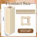 Nuanchu 4 Pack 4 x 1 Inch Kiln Post High Alumina Kiln Posts Square Ceramic Shelf Supports for High Temperature Kilns Sturdy Firing Posts
