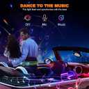 Jushope Interior Car LED Strip Lights, Acrylic LED Lights for Car with Dynamic Dreamcolor Chasing, Ambient Lighting Kits Music Sync Wireless APP and RF Remote Control (8 in 1)