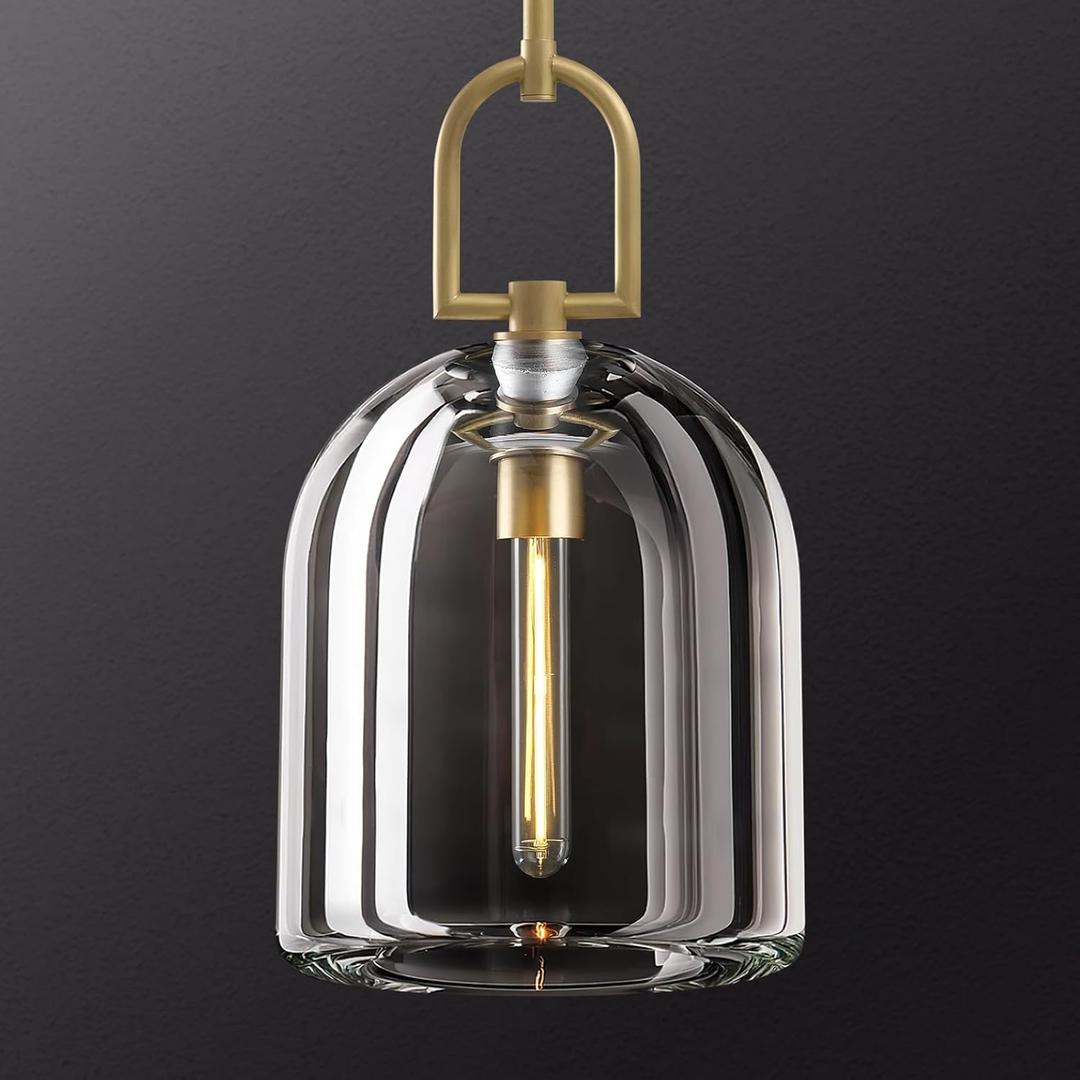 Crystal Brass Pendant Light Fixtures, Modern 8inch Pendant Lights Kitchen Island, Island Lights for Kitchen,Crystal and Gold Pendant Light, Indoor Pendant Lighting,E12 Bulb Included Crystal Brass Pendant Light Fixtures, Modern 8inch Pendant Lights Kitchen Island, Island Lights for Kitchen,Crystal and Gold Pendant Light, Indoor Pendant Lighting,E12 Bulb Included