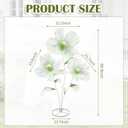 3Pcs 5.5ft Giant Flower Decoration with Stand Base Artificial Silk Gauze Flower Decoration for Wedding Outdoor Party Birthday Home Garden Backdrop Decorations