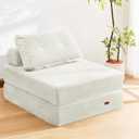 Folding Sofa Bed,No Wall Required Foldable Lounger for Apartment, Single