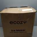 Ecozy Nugget Ice Maker Dispenser Countertop, 2-in-1 Pebble Ice Machine & Water Dispenser with App Control, Sonic Crushed Ice Makers with Self-Cleaning, TDS Monitor, Measured Dispensing, 33 Lbs/Day