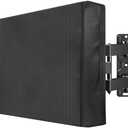 Mounting Dream Outdoor TV Cover for 53" to 55" TVs - Fully Bottom Cover, Waterproof & Weatherproof Screen Protector with Scratch Resistant Interior and Remote Control Pocket Black