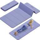 Foldable Yoga Mat,74"Lx32"Wx1/3"Thick,Folding Exercise Mat,Non-slip Wide Pilates Mats for Home Workout/Travel, Portable Yoga Mat Thick for Yoga/Pilates/Camping/Floor Exercises