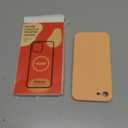 Vooii for iPhone SE Case 2022/3rd/2020,iPhone 8/7 Case, Upgraded Liquid Silicone with [Flat Edges] [Camera Protection] [Soft Anti-Scratch Microfiber Lining] Phone Case for iPhone SE - Cantaloupe