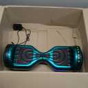 Electric Hoverboard with LED Lights and Bluetooth Speaker, Self Balancing Scooter with 6.5" Flashing Wheels, Top Speed of 10MPH, Gifts for Kids