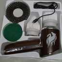 Horsepower Electric Power Scrubber, Waterproof, Spins 350 RPM, 5 Brush Heads, AS-SEEN-ON-TV, Cleans Dirt & Grime, Tile, Grout, Bathrooms, Kitchen, Auto Rims, Outdoor Furniture & More, Rechargeable