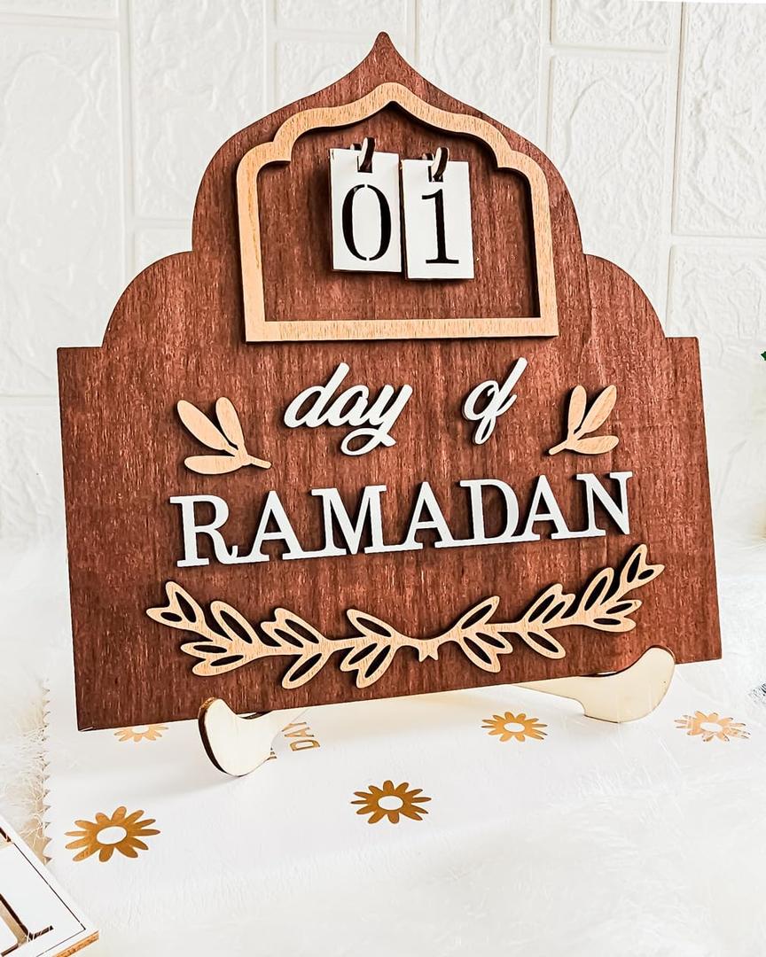 OLEEK Ramadan countdown calendar - Ramadan decorations for home 2026 - Ramdan calendar for kids - Ramadans gifts for kids - ramadan calendar 2026 - ramadan advent calendar -