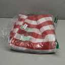 Red and White Plaid Rug Christmas Outdoor Front Door Mat Cotton Hand-Woven Washable Rug for Layered Door Mats Carpet for Farmhouse, Porch, Entryway, Living Room (Red and White, 4'x6')