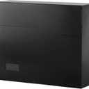 xydled Mailbox Wall Mount Mailboxes for Outside, Large Capacity Steel Hanging Metal Mailbox, Modern Post Box, Black,14.6''x12.2''x4.1''