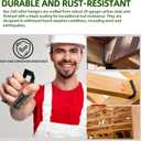 (30-Pack) Calvana 2x8 Black Steel Brackets for Wood, Joist Hangers, Rafter Brackets, Versatile Rafter Ties, for Pergola Hardware, Floors, Decks, Ceilings