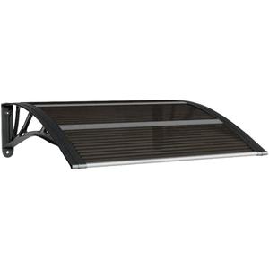 vidaXL Door Canopy, Front Door Canopy for Protection, Porch Canopy for Outdoor, Weather-Resistant Polycarbonate Cover, 31.5''x31.5'', Black