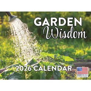 Garden Wisdom Calendar 2026 Wall Monthly Proverbs Lessons Learnings Calender 12 Month | American Made In The USA