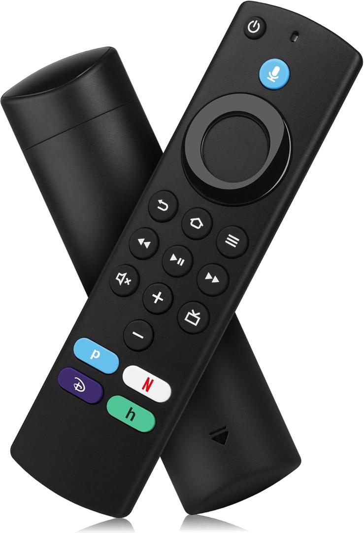 Replacement Voice Remote Control Fit for Smart TV Stick/Cube, Stick 4K/4K Max(1st / 2nd Gen), Stick HD/Lite, Smart TV 3rd Gen, Compatible with Insignia/Toshiba/Pioneer Smart TVs