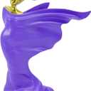 Elegant Resin Sculpture Decor Golden Lady with Flowing Gown Design, Also in Purple, Blue, and More, Modern Art Home Accent for Living Room, Office, and Gift Giving