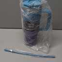 40oz Tumbler with Handle | Insulated Stainless Steel Travel Mug | 34Hrs Cold & 10Hrs Hot Retention | 100% Leakproof Lid & Straw | Dishwasher Safe + Car Cup Holder Fit (Light Blue Violet Gradient)