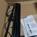 Adjustable Shepherd Hooks for Outdoor,1 Pack 90 Inch 5 Prong Base Bird Two Sided Feeder Poles,Heavy Duty Shepherds Hook,Suitable for Garden in Hanging Flower Basket,Lantern,Bird Nests(1 Pack 90 inch)