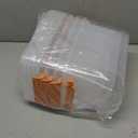 6-pack 5 Liter Small Plastic Boxes, Clear Storage Bin with Lid