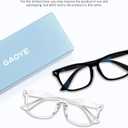 livho High Tech Blue Light Glasses - Advanced Blue Light Blocking Computer Glasses - Screen Fatigue & UV Protection, *B10 Light Black+clear Grey, Clear