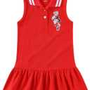 Disney Minnie Mouse Girls Sleeveless Tennis Dress for Toddler and Big Kids (4, Red)