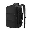 RELY+ Travel Laptop Backpack for Men & Women, Airplane Approved Travel Backpack Suitcase with USB Charging Port, Lightweight 35L College Luggage Bag, Fits 15.6-Inch Laptop, Black Travel & Gifts