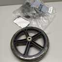 8 Inch by 1 Inch, Wheel Replacement for Wheelchairs, Black (2 Pcs)